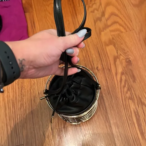 Perfect party set: DV gladiator high heel sandals   zara bucket bag