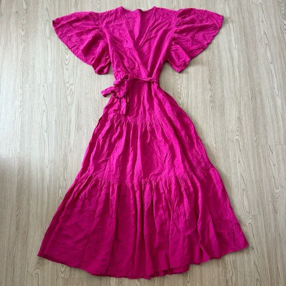 Petal &amp; pup Barbie pink midi dress nwot