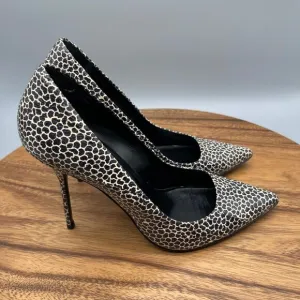 Pierre Hardy Pumps Womens Size 10 / 40 Leather Snakeskin Print Italy Stiletto