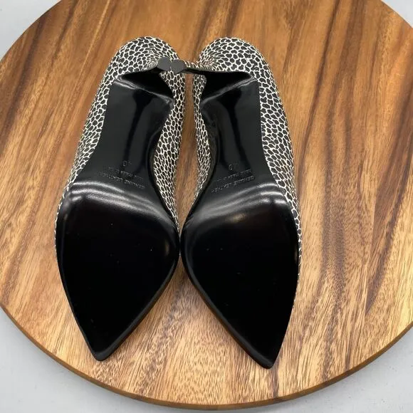 Pierre Hardy Pumps Womens Size 10 / 40 Leather Snakeskin Print Italy Stiletto