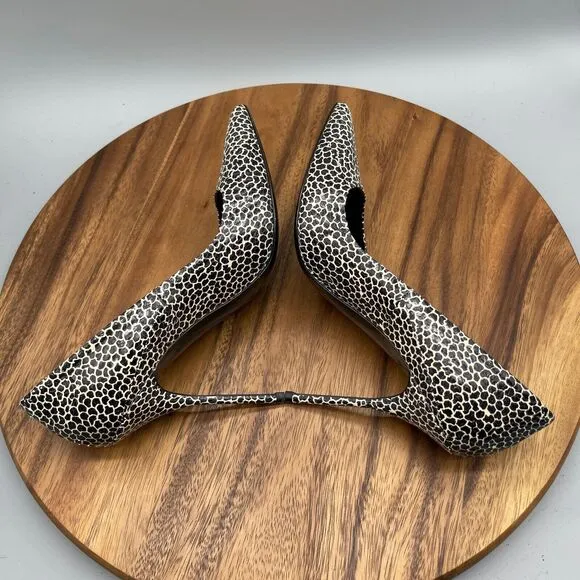Pierre Hardy Pumps Womens Size 10 / 40 Leather Snakeskin Print Italy Stiletto