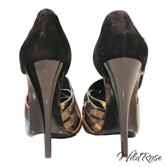 Pierre Hardy Strappy Woven Peep Toe Heels SZ 39 9