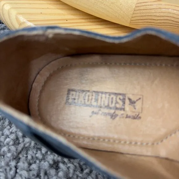 Pikolinos Henares Dress Shoes Womens Size 10.5 Calfskin Leather Pig Skin Lining
