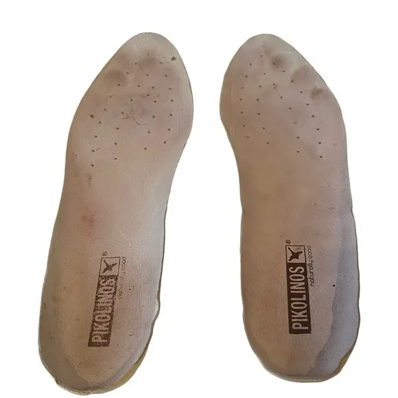 Pikolinos Jerez Shoes Loafer Flats Brown Leather Size 40