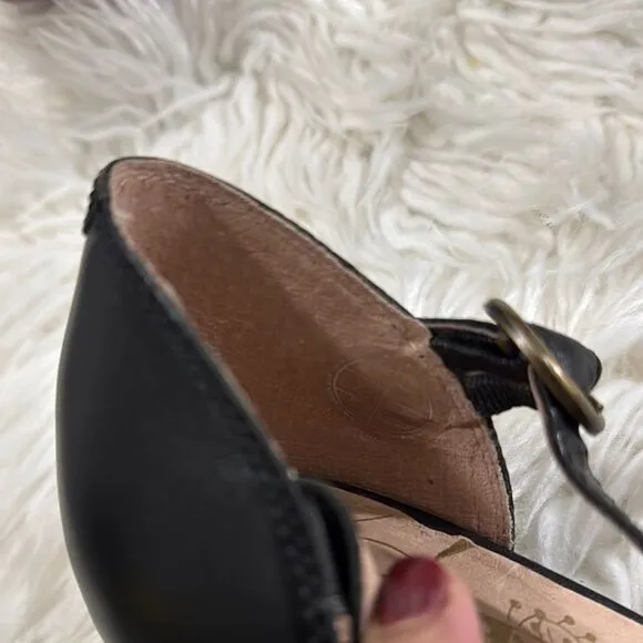 PIKOLINOS Leather Elegant Black T-Strap Women's Shoes Size 42