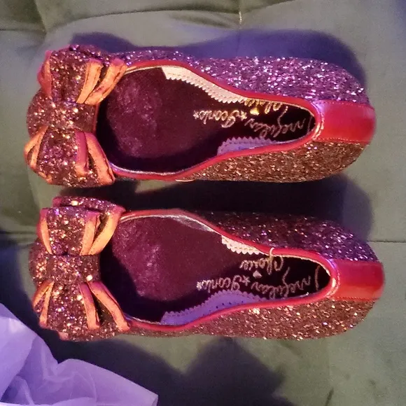 Pin Up Girl Shoes - Irregular Choice Glitter Heels - Lady Ban Joe - EU 40 USA 9