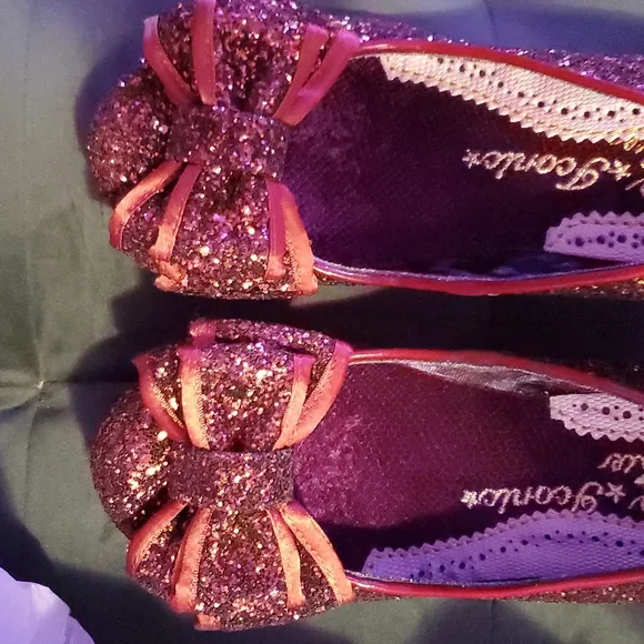 Pin Up Girl Shoes - Irregular Choice Glitter Heels - Lady Ban Joe - EU 40 USA 9