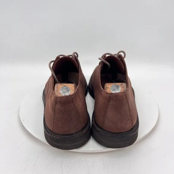 Polo Ralph Lauren Torian Men Size 11.5D Brown Suede Plain Toe Derby Dress Shoes