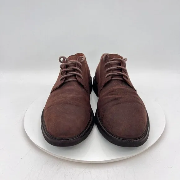 Polo Ralph Lauren Torian Men Size 11.5D Brown Suede Plain Toe Derby Dress Shoes
