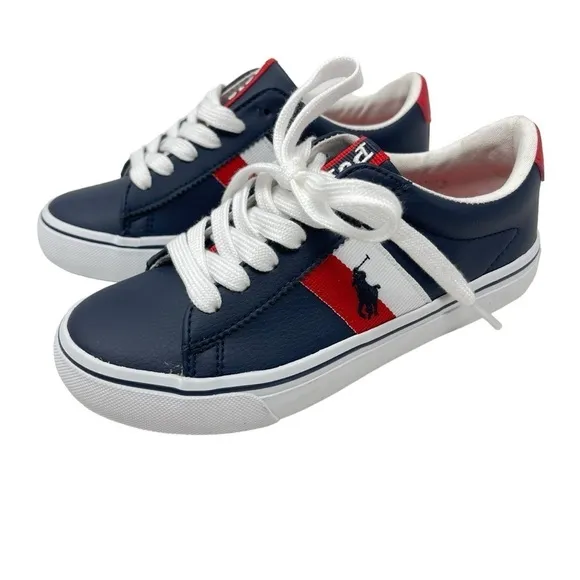 Polo Ralph Lauren boys Size 13 Westcott 11 tie sneakers shoes New