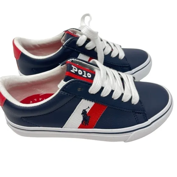 Polo Ralph Lauren boys Size 13 Westcott 11 tie sneakers shoes New