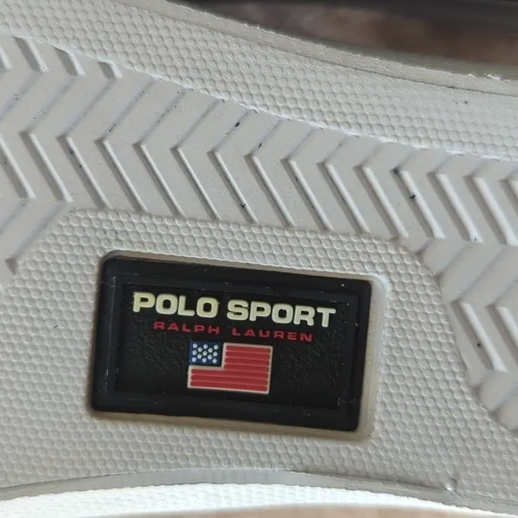 Polo sport Ralph Lauren men's blue leather shoes.