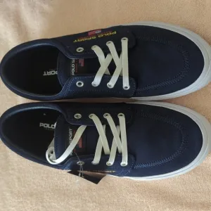 Polo sport Ralph Lauren men's blue leather shoes.