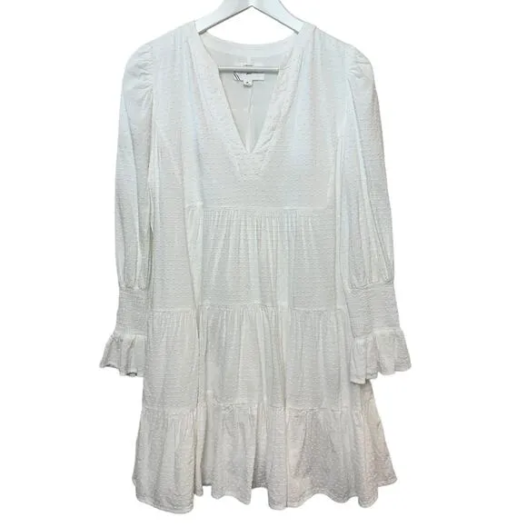 Pomander Place Tuckernuck Kenzo Dress White Swiss Dot Long Sleeve Medium