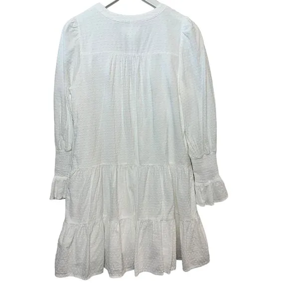 Pomander Place Tuckernuck Kenzo Dress White Swiss Dot Long Sleeve Medium