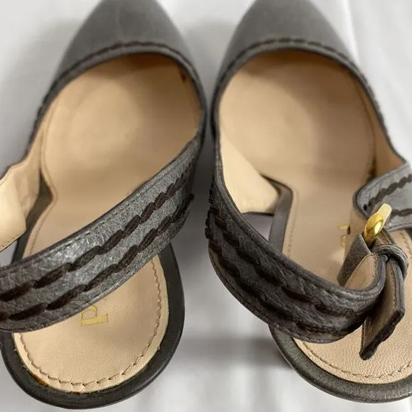 Prada Authentic Leather Slingback Heels Size 37