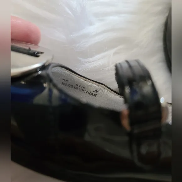 Prada black and silver maryjane shoes