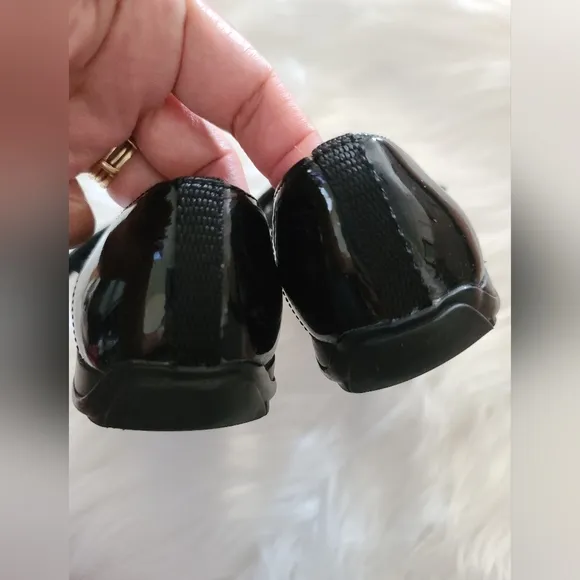Prada black and silver maryjane shoes
