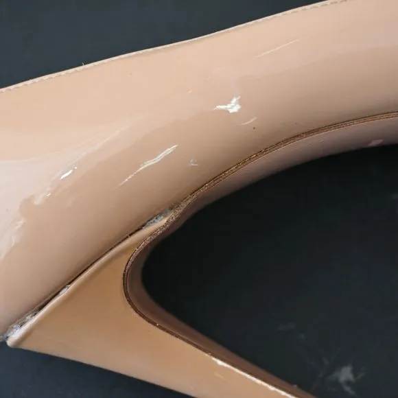 PRADA Nude Patent Leather Pumps Size 40