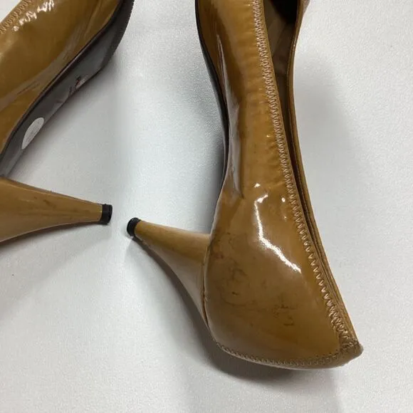 Prada Patent Leather yellow mustard Pumps Size EU 38 7US