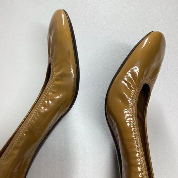 Prada Patent Leather yellow mustard Pumps Size EU 38 7US