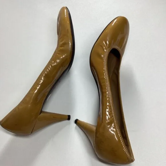 Prada Patent Leather yellow mustard Pumps Size EU 38 7US