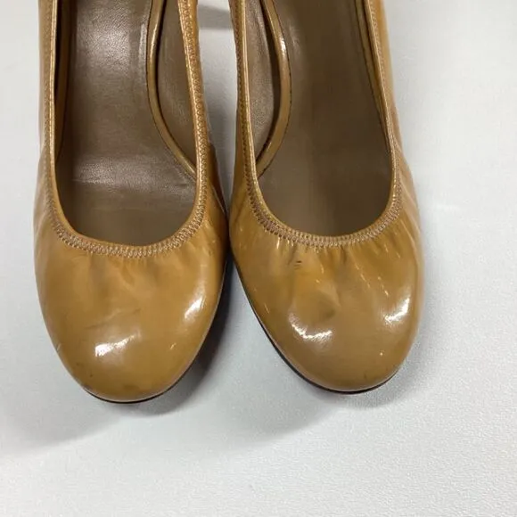 Prada Patent Leather yellow mustard Pumps Size EU 38 7US