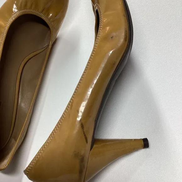 Prada Patent Leather yellow mustard Pumps Size EU 38 7US