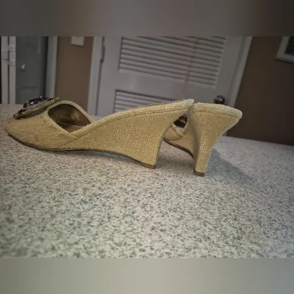 Prada Tan Embellished Women's Shoes
