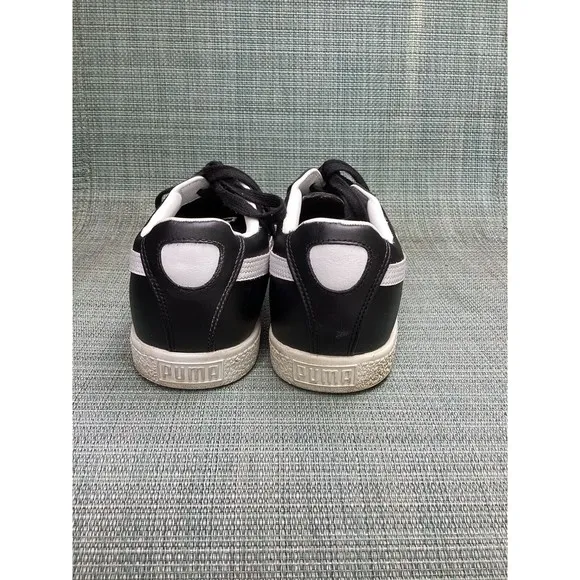 Puma Clyde Leather Shoes FS #352773 02 Mens sneaker size 13 black-white