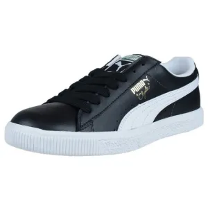 Puma Clyde Leather Shoes FS #352773 02 Mens sneaker size 13 black-white