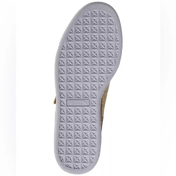 PUMA Gold Glitter Basket Strap Casual Sneakers/Shoes | NEW IN BOX/NWT!!