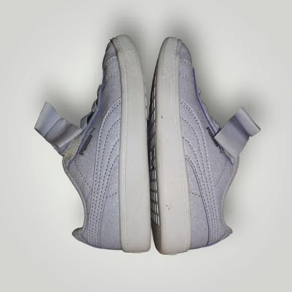 Puma toddler purple sparkly bow shoes