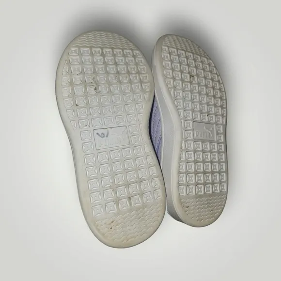Puma toddler purple sparkly bow shoes