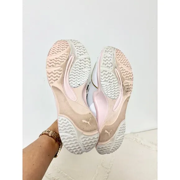 Puma x Charlotte Olympia Rise Low Top Sneakers White / Pink Women's Size US 9