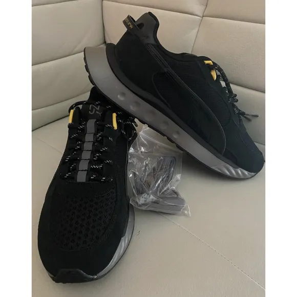 Puma x Neymar Jr Wild Rider Brazil Sneaker Shoes | Black Yellow | Men's Size 11