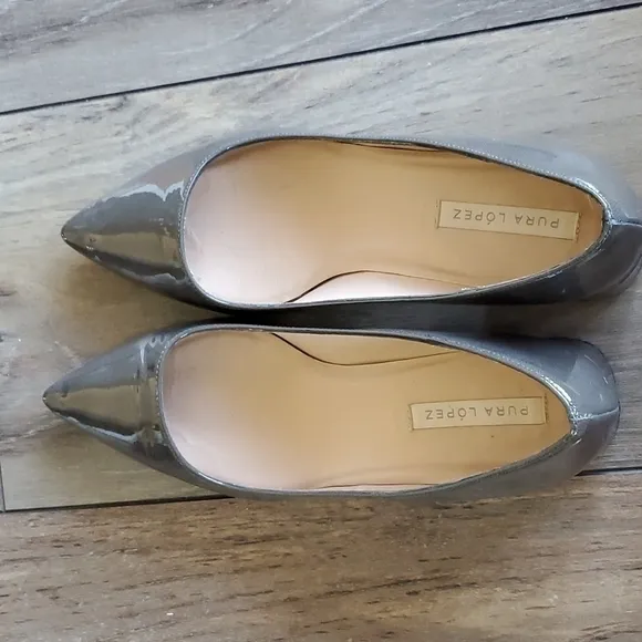 Pura Lopez Pointed Toe Pumps Heels shoes sz 36.5 US 6.5