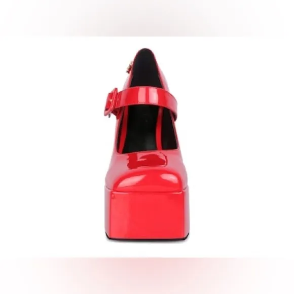 Rag &amp; Co Merrymam Red Mary Jane Pump Siz 8 LNC