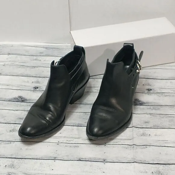 Rag &amp; Bone Sullivan Ankle Bootie Boot Shoes Black US 8 EUR 38.5
