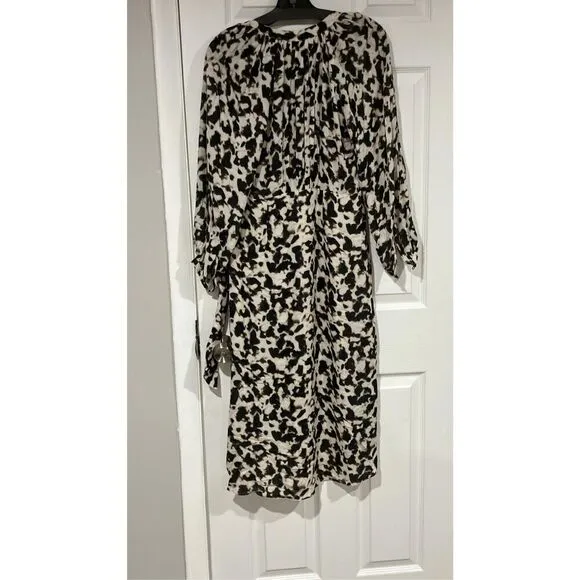 Rails Tyra Cheetah Print Tie-waist Midi Dress Size Small