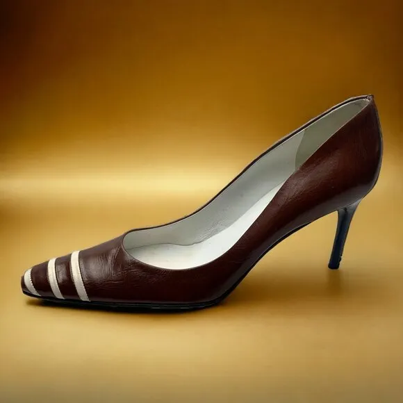 RALPH‎ LAUREN  Napa Leather Classic Runway 01 Collection Pumps