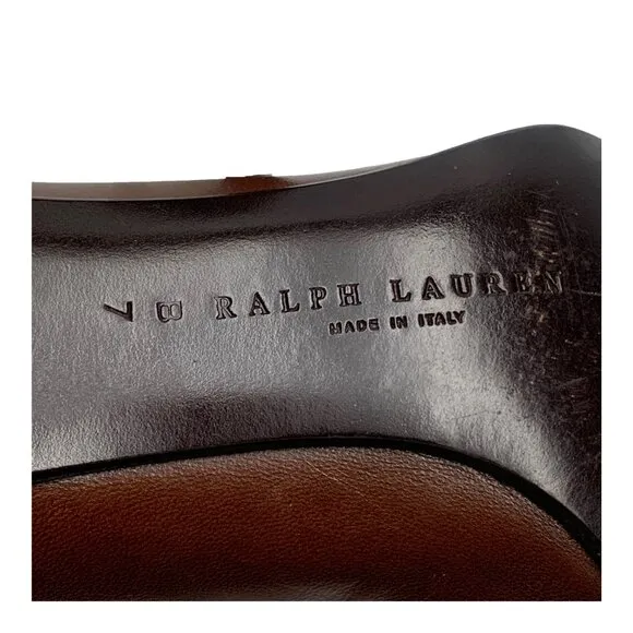 RALPH‎ LAUREN  Napa Leather Classic Runway 01 Collection Pumps