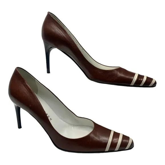 RALPH‎ LAUREN  Napa Leather Classic Runway 01 Collection Pumps