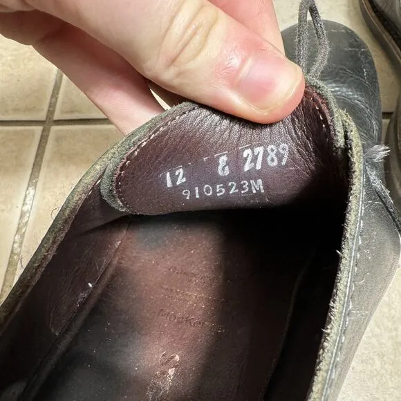 RARE Allen Edmonds MacKenna Men’s 12 E Grained Black Dainite Dress Shoes