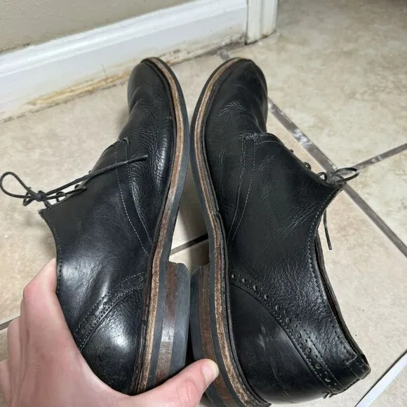 RARE Allen Edmonds MacKenna Men’s 12 E Grained Black Dainite Dress Shoes