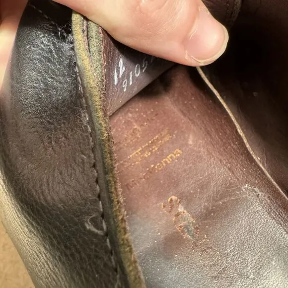 RARE Allen Edmonds MacKenna Men’s 12 E Grained Black Dainite Dress Shoes