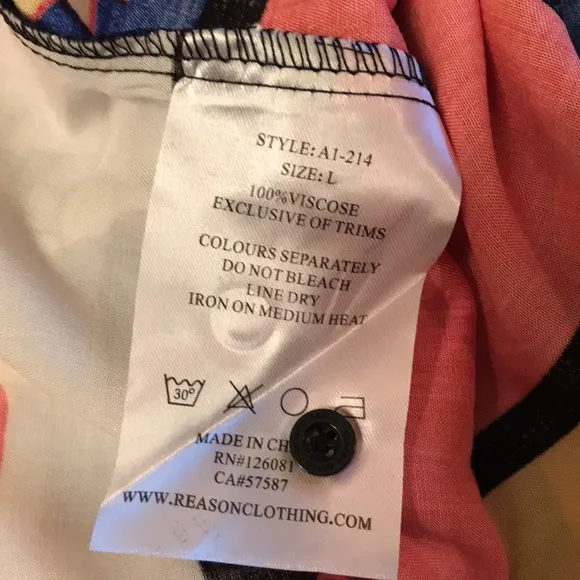 Reason fancy colorful shirt