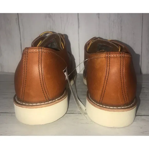 Red Wing Moc Oxford Shoes Leather Work Casual Dress Shoes Brown 9D NWT