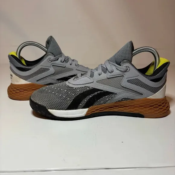 Reebok Nano X 10 J’ Cool Shadow Black Gum Sneaker Shoes EF8088 Size 5 Big Kids