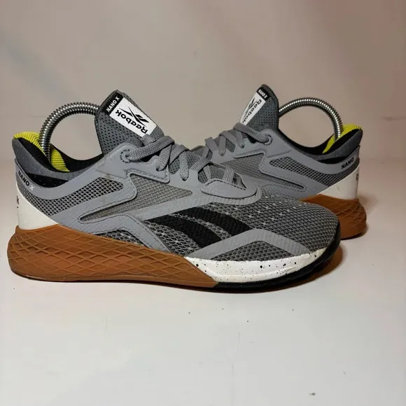 Reebok Nano X 10 J’ Cool Shadow Black Gum Sneaker Shoes EF8088 Size 5 Big Kids